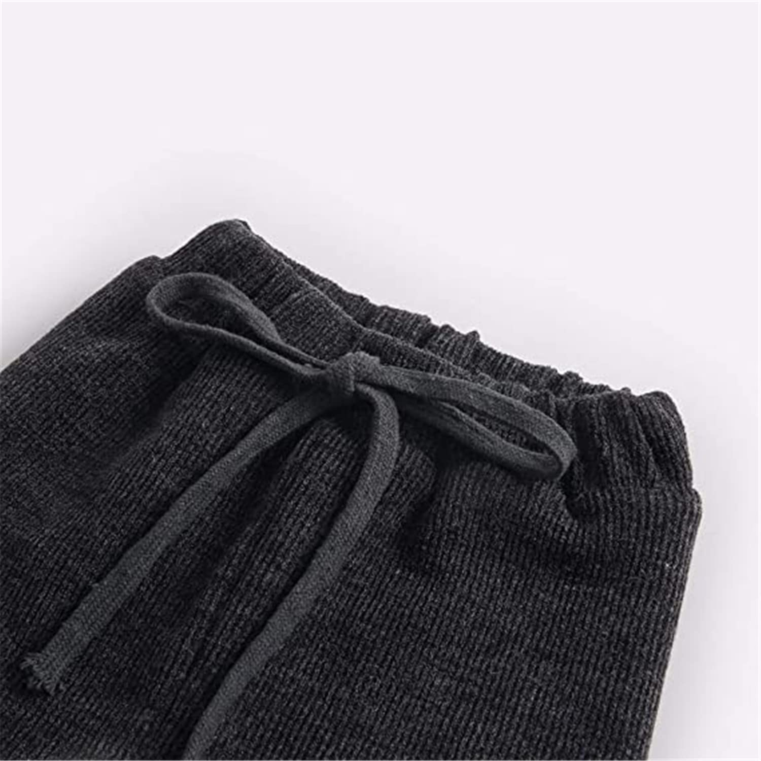 Little Baby Girl Boy Inverno Caldo Pantaloni da Jogging a Vita Alta Pantaloni da Bambino in Cotone con Coulisse Pantaloni di Velluto a Coste Foderati in Pile