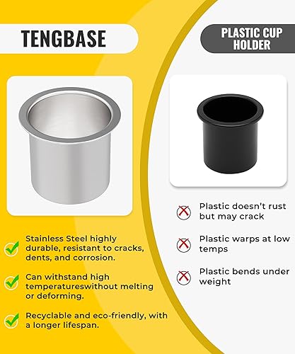 Miniatura 4 de Portavasos universal para camiones Chevy y GMC, soporte aislado desmontable compatible con ChevyGMC CK 1973-1987 y 1991, inserto de consola central