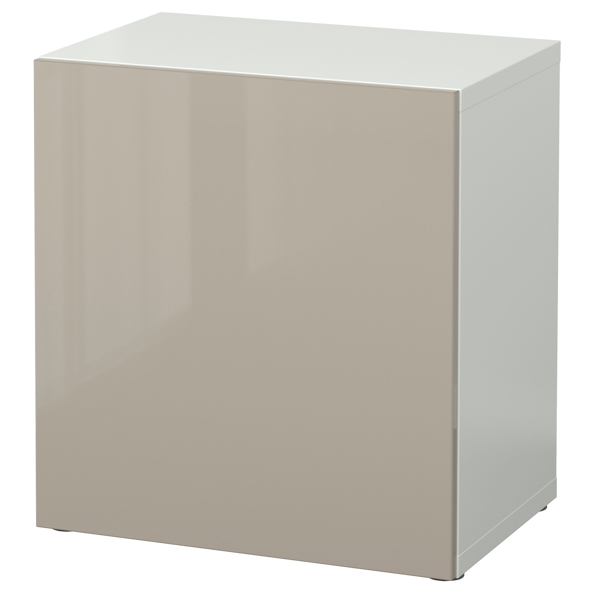 Étagère BESTÅ blanche meuble de rangement porte Selsviken beige 60 cm