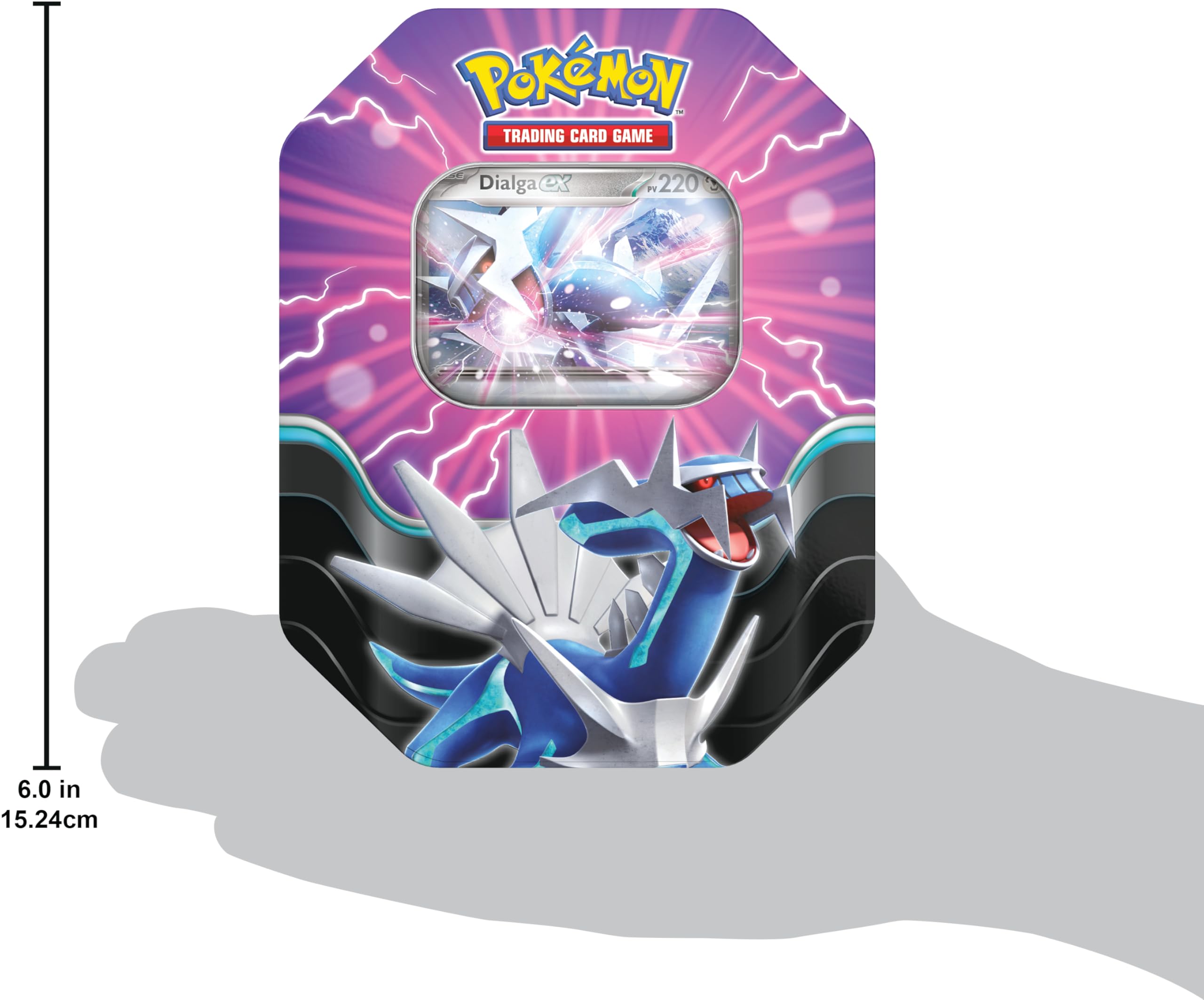 Pokémon TCD: Azur Legends Box - Dialga-ex (4 boostery i 1 błyszcząca karta promocyjna)