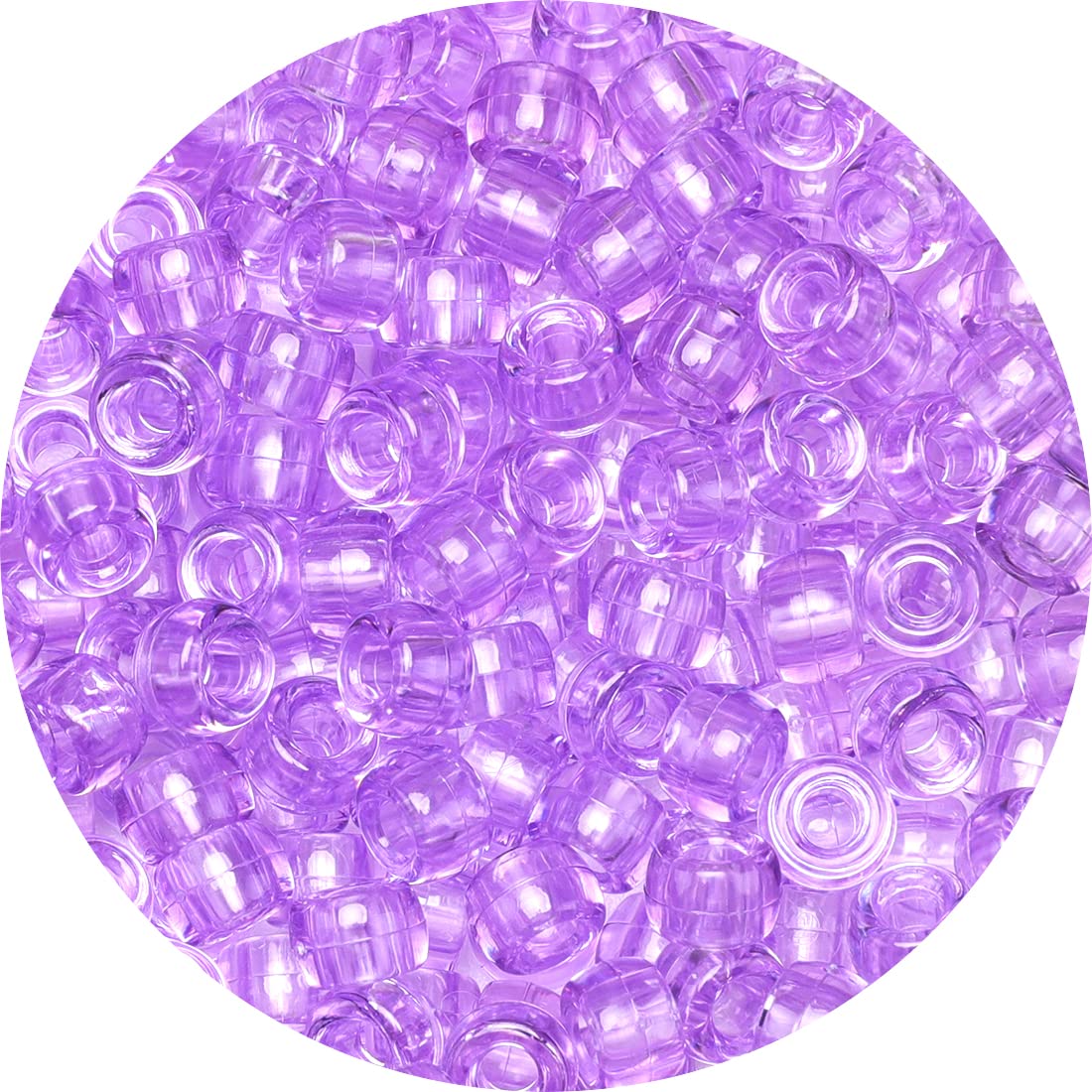 Eppingwin Beads and Bead assortments (1000 Pony Beads-Light Purple Transparent)…, Medium Pack