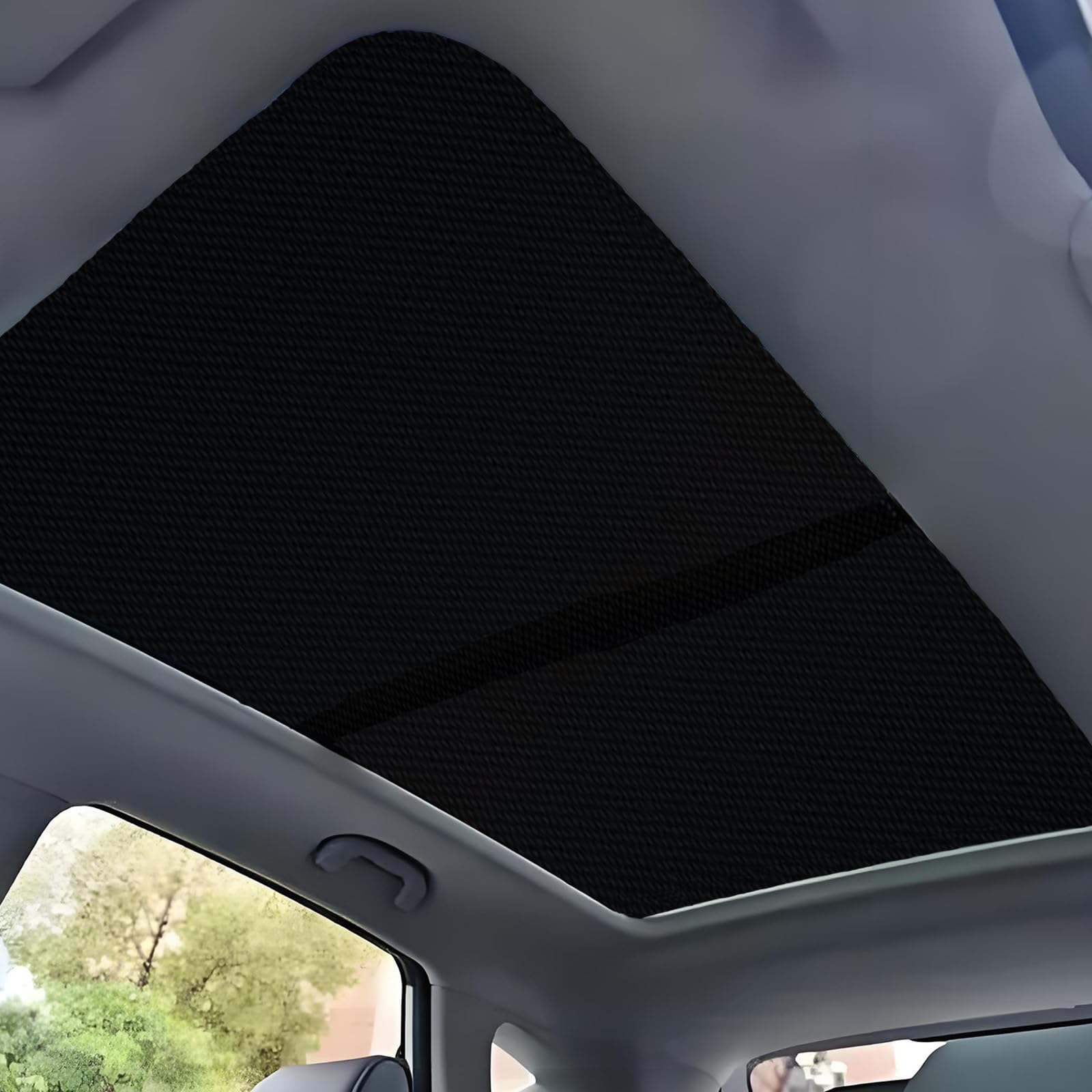 Car Sunroof Shade Compatible with Mercedes Benz GLE 350/450 2020-2024, Foldable Glass Roof Sunshade with Storage Bag, Heat Insulation Sun Protection Roof Interior Sunshade