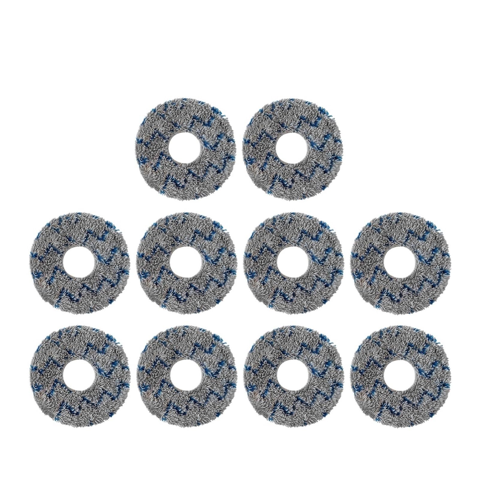HIZON Robot Vacuum Cleaner Spare Parts Mop Cloth Pad，Compatible For Xiaomi， S10+ / S10 Plus / B105(Mop-10PCS)