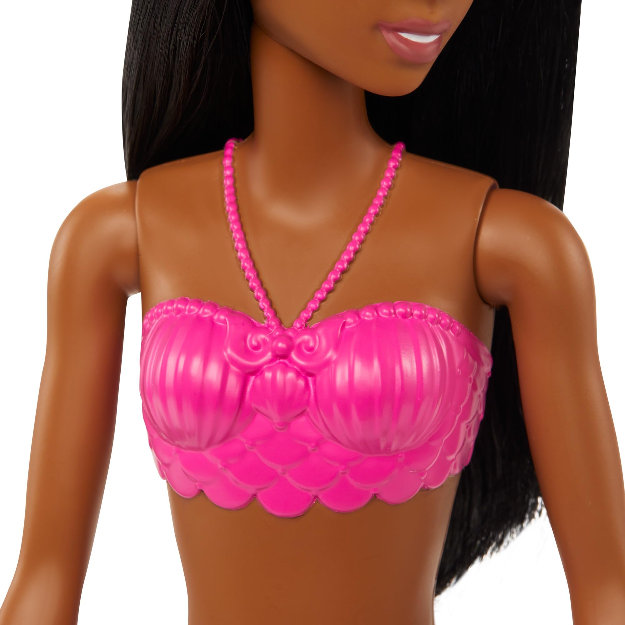 Barbie Fantasía Muñeca Sirena Aleta Morada con Rosa, Multicolored, 12.75 inches - Image 4