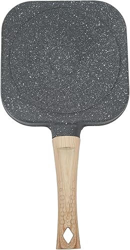 Miniatura 9 de Fdit Sartén para huevos fritos, sartén de huevos con tapa antiadherente de 3 secciones divididas para panqueques, sartén de aleación de aluminio