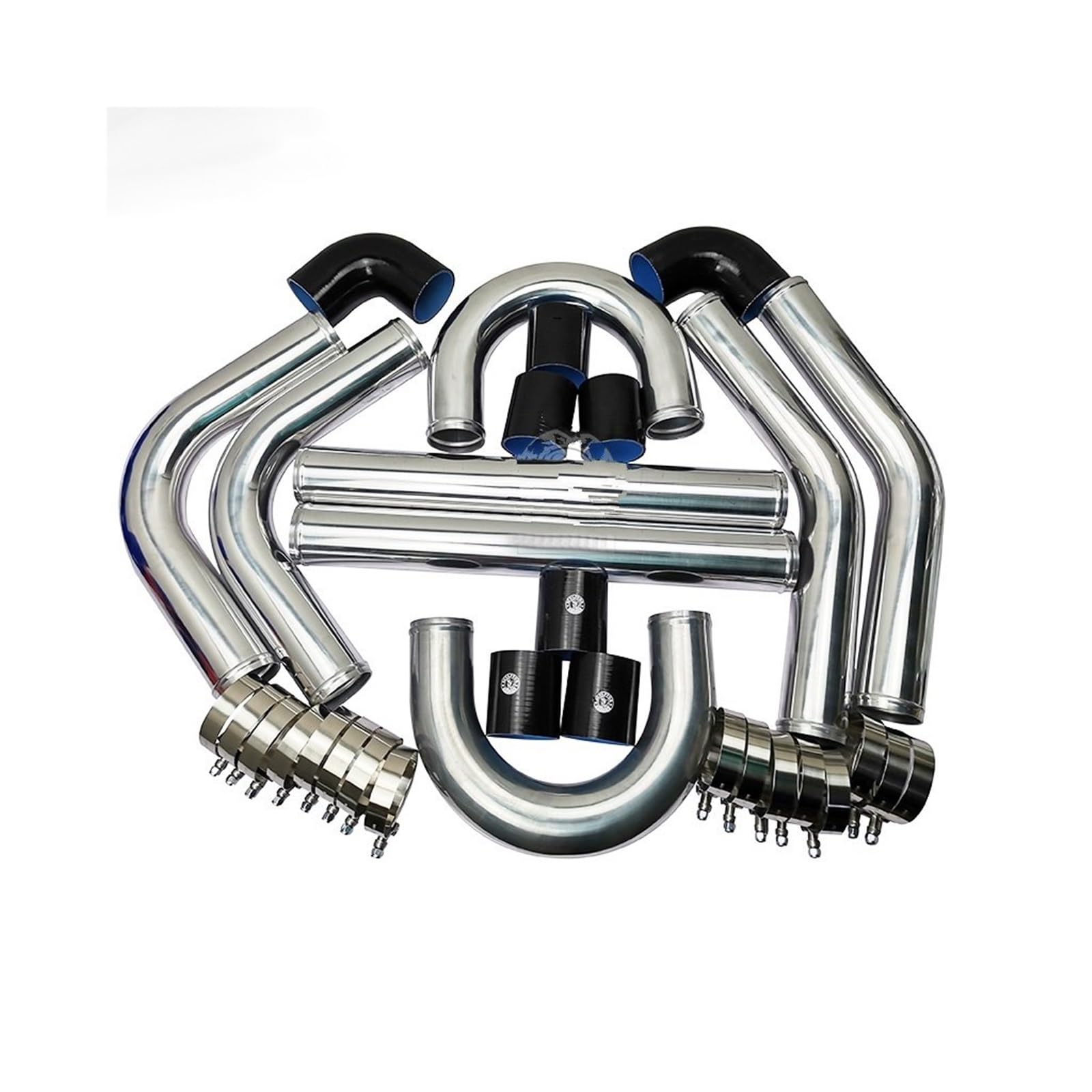 Kasdpmnb One Color 2.75" Inch 70Mm Universal 2Mm Thickness Aluminum Intercooler Turbo Pipe Piping Kit Cooled Intercooler