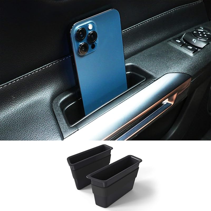 Door Side Storage Box Interior Accessories for Ford Mustang 2015-2026