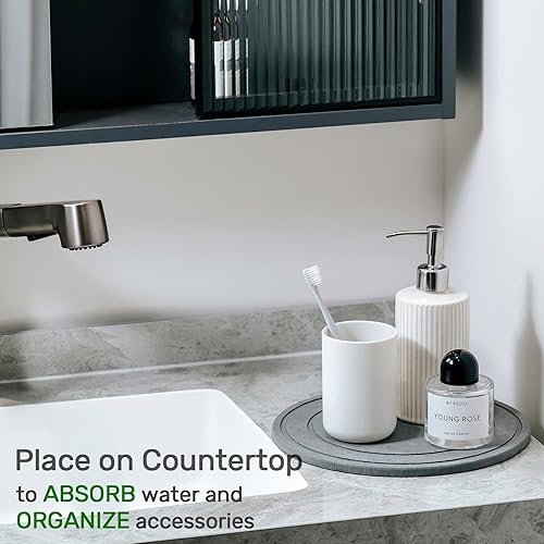 Miniatura 10 de Platillo para plantas, secado instantáneo, platillos de diatomeas para interiores  Bandeja de goteo de plantas  Bandeja de recogedor de agua para