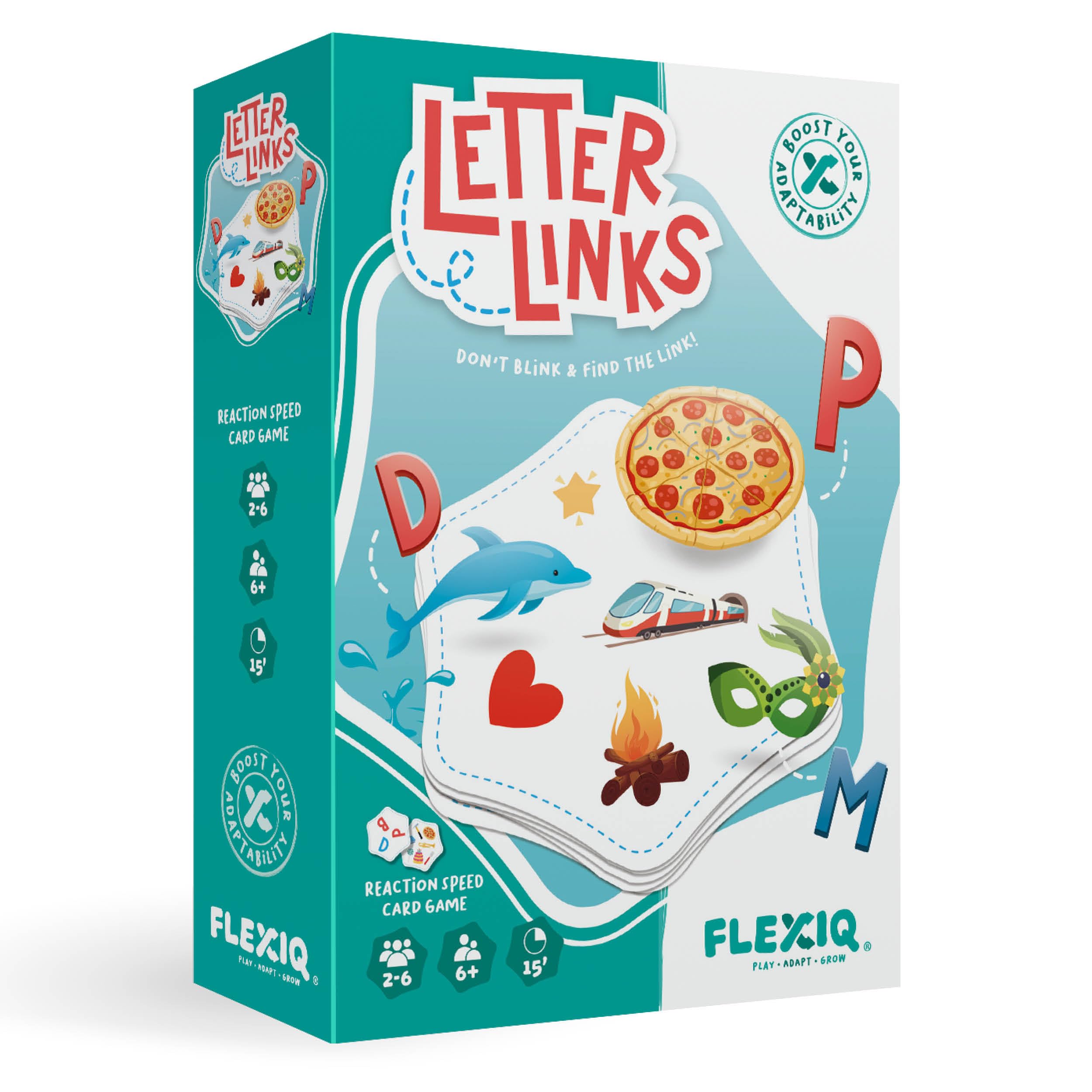Letter Links — Word Match Game by FlexiQ, Brain Teasers for Kids 6+, Board Games for Family Night