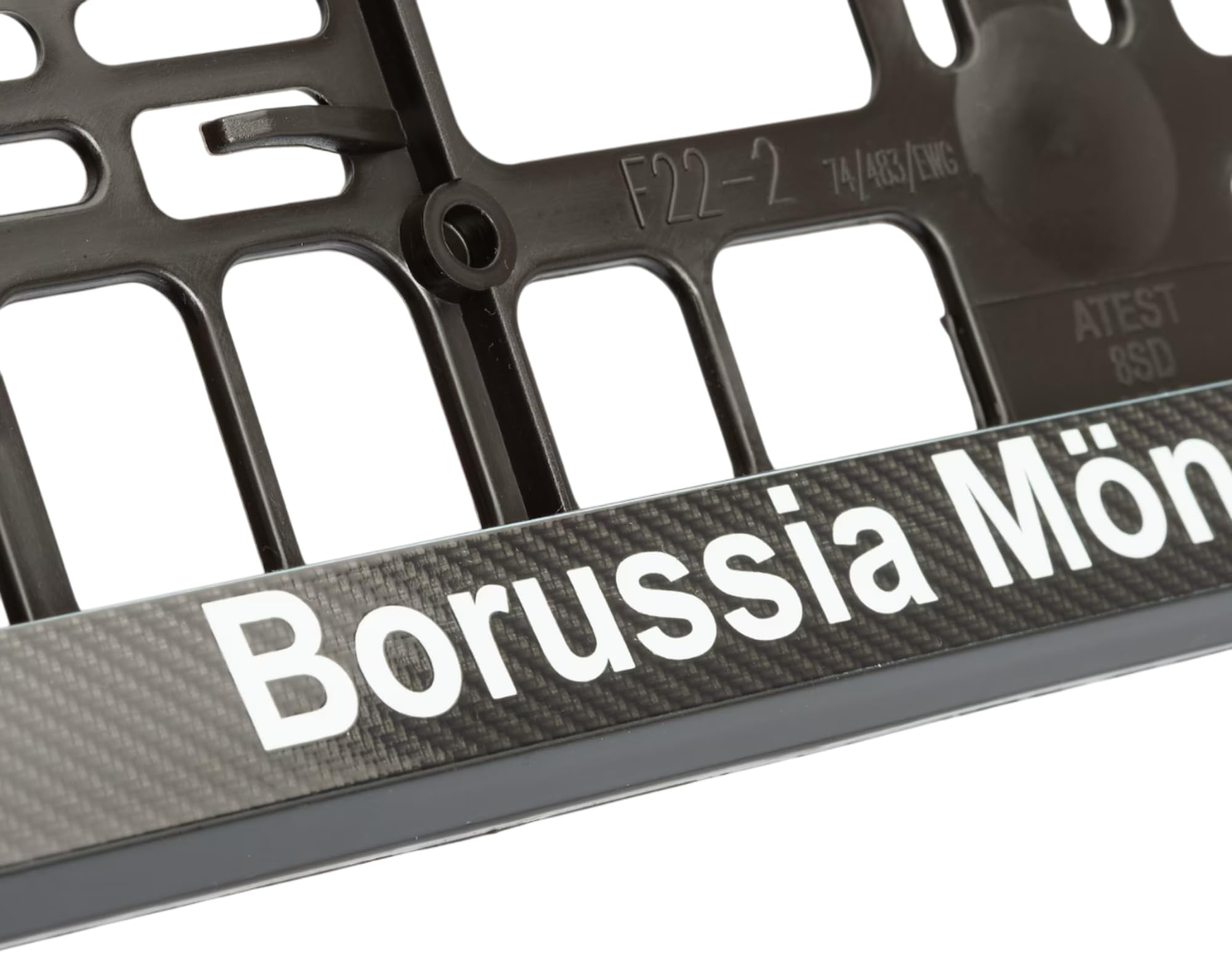 Borussia Mönchengladbach 2erSet Kennzeichenrahmen (Rettungsgasse + Classic) | BMG | Nummernschildhalter