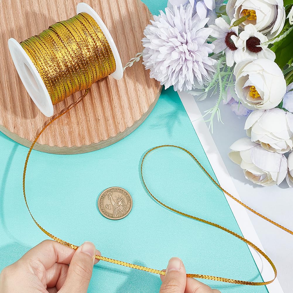 Amazon.com: GORGECRAFT Gold Metallic Dreadlock String, 109 Yds, 1