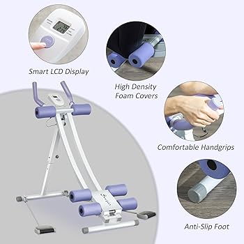 Amazon.com: Soozier Foldable Ab Machine, Ab Workout