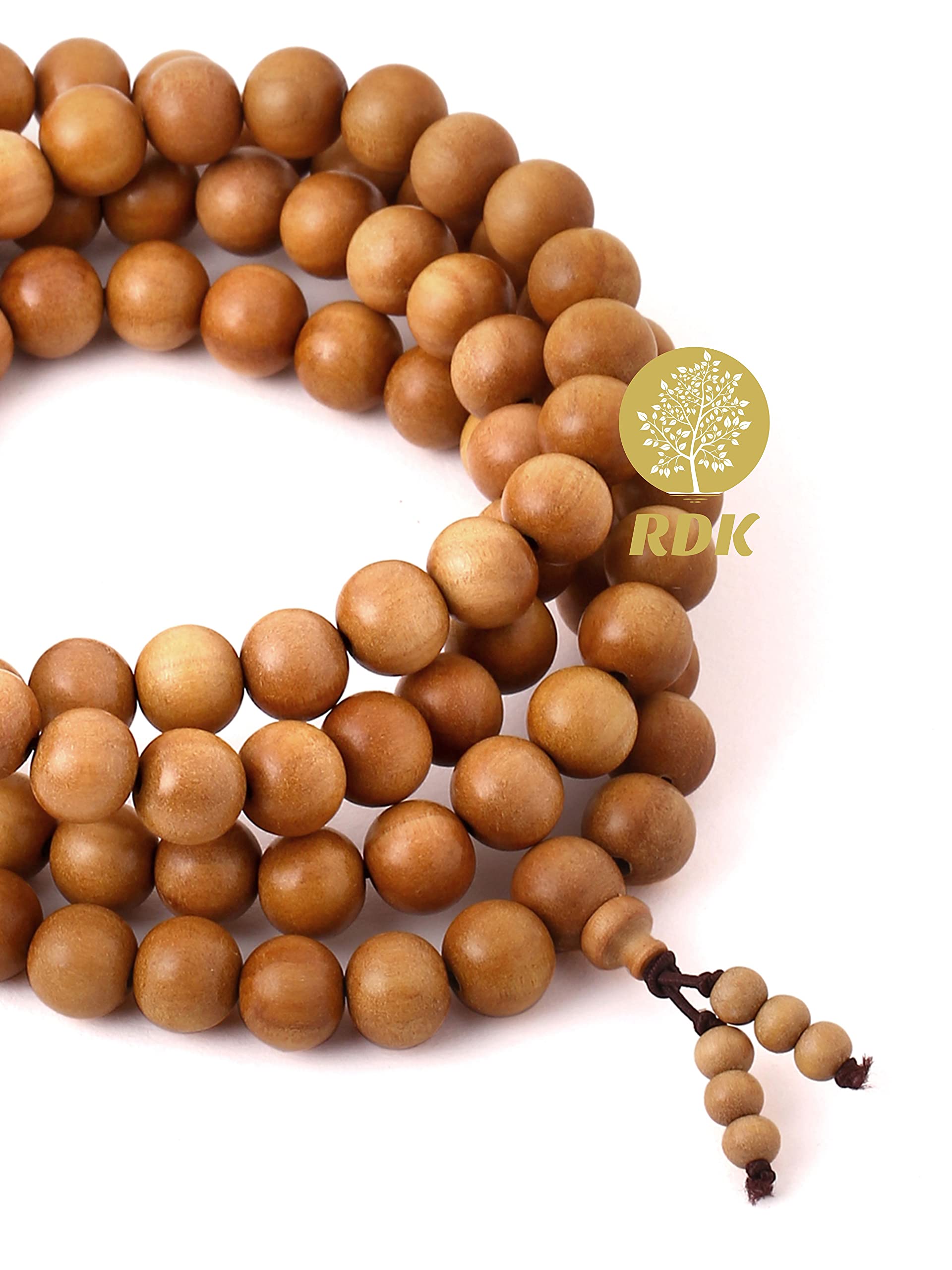 Handcrafted Sandalwood Mala - Meditation & Prayer Beads -2
