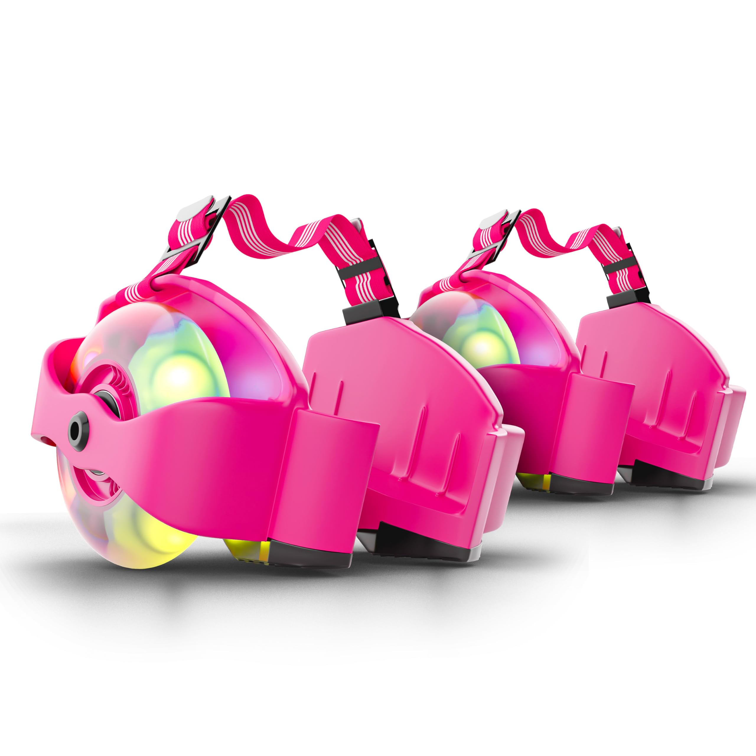 Tygatec Flashing Wheels,Roller Skating Gliders with led Wheels, Heel Roller Adjustable,Roller Skating Shoes for Adults & Kids