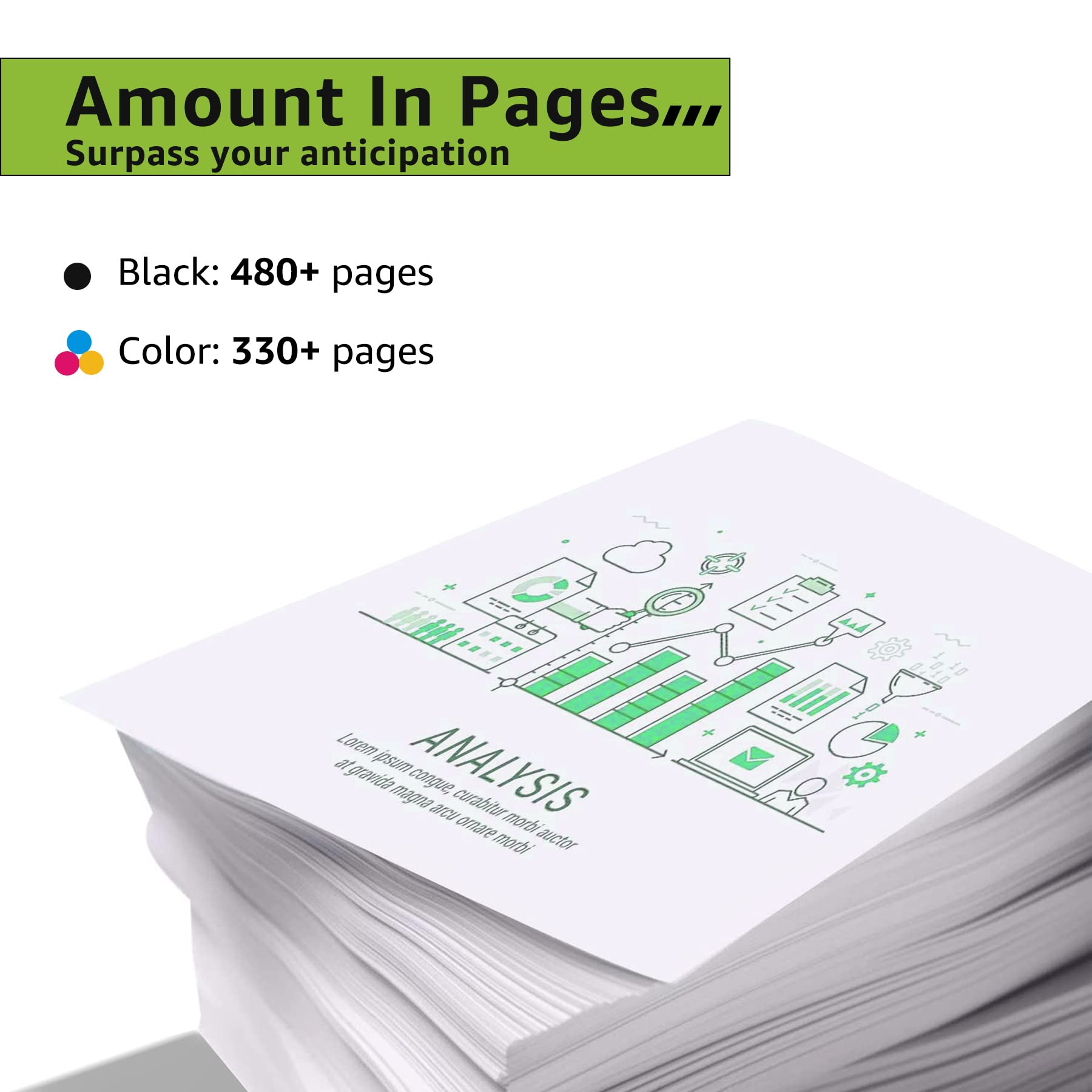 CMYBabee 302 XL 302XL Cartucce d'inchiostro Rigenerate per Cartucce HP 302 Nero e Colore per Envy 4520 4522 4527 DeskJet 1110 2130 3630 3632 3634 3636 Officejet 3830 3833 3834 4650 4657 5220 5230 5232