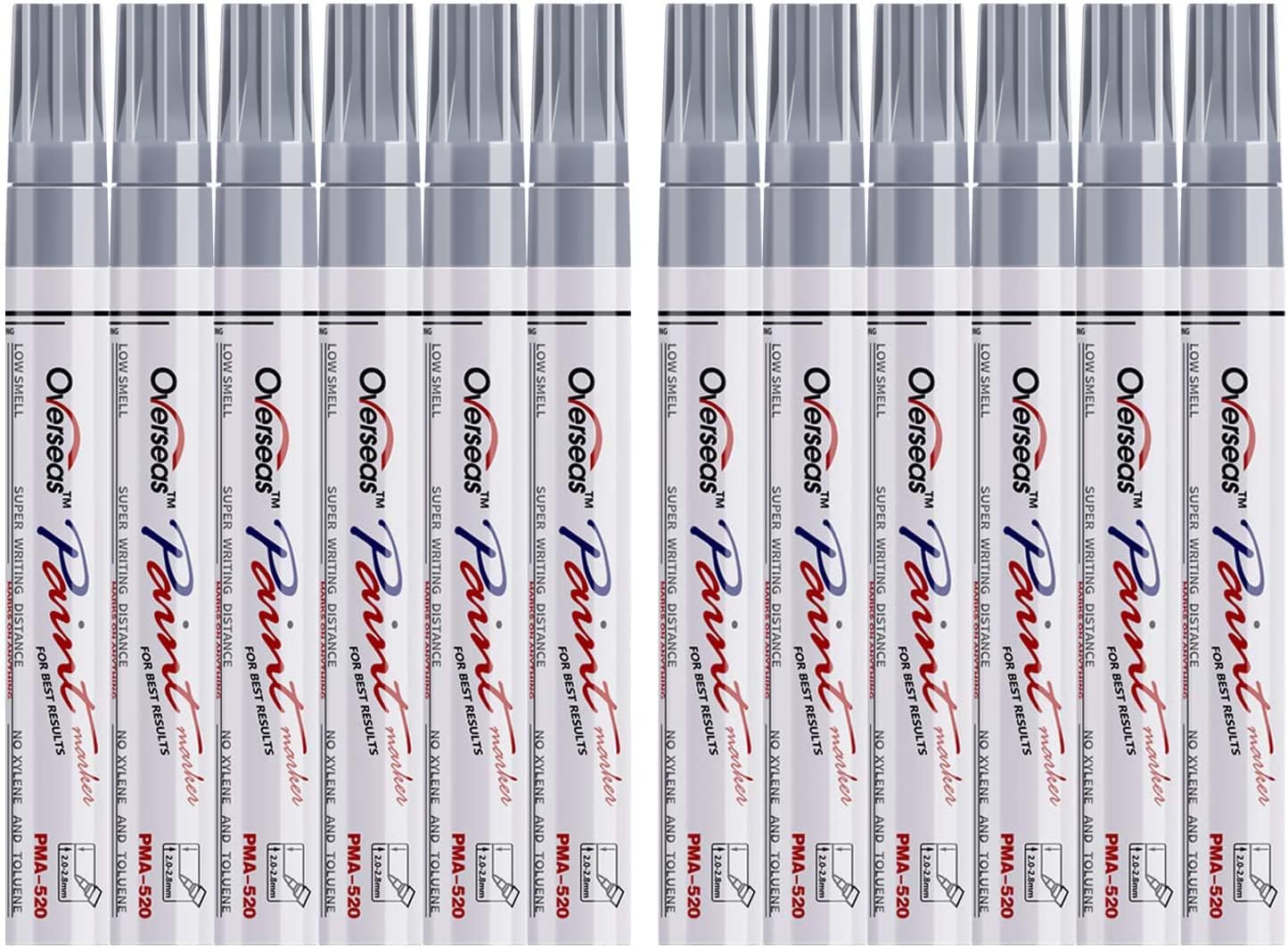 Lesun Silver Paint Pens Paint Markers, 12 Pack Waterproof