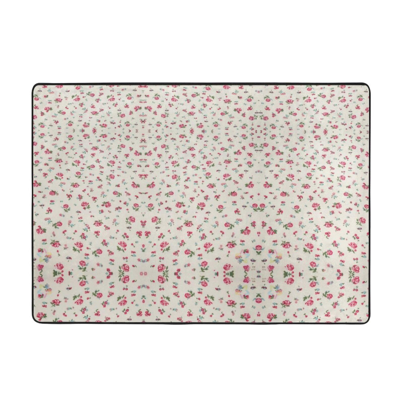 Tapis cerise rouge salon grand tapis moderne 203 x 147 cm