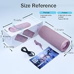 SOWO Outdoor Wireless Portable Bluetooth Speaker, IPX7 Waterproof Speaker | 25W Loud Sound, TWS Pairing, Built-in Mic, 16H Playtime with Lights for Pool, Beach, Gift - Pink
