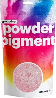Hemway Grout Dye Pigment Concrete Colour Powder Render Mortar Pointing Powdered Brick Toner - Metallic Rose Gold - 50g / 1.75oz