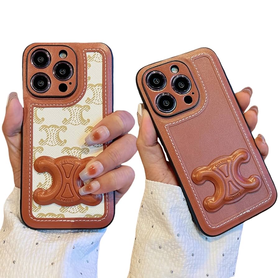 値下げ★セリーヌ　ケース 最終値下げ！セリーヌ CELINE ブラウンレザー コインケース ロゴ