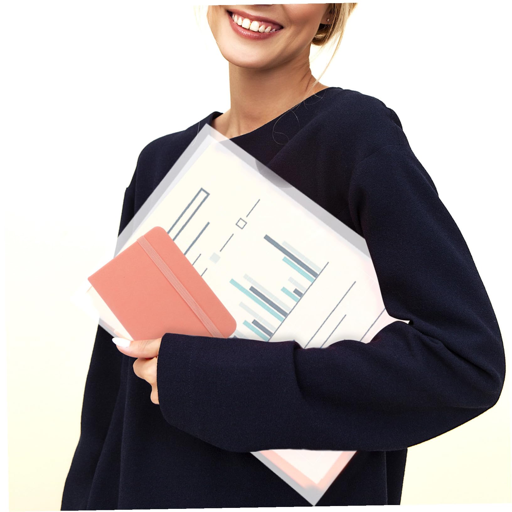 10 Pezzi Taccuino Tascabile in PU Rigida con Segnalibro Mini Notebook Portatile per Pianificazione Mensile e Diario Lavorativo Piccolo Blocco Note da Borsa