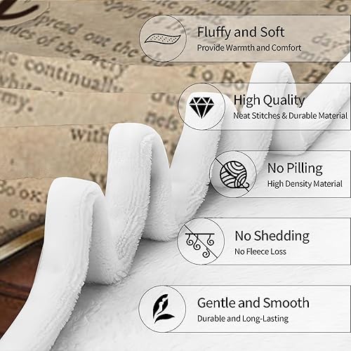 Miniatura 3 de ENCYCOM Manta personalizada con texto en inglés Just a Girl Who Loves Books, manta de lectura para amantes de los libros, manta de lectura para