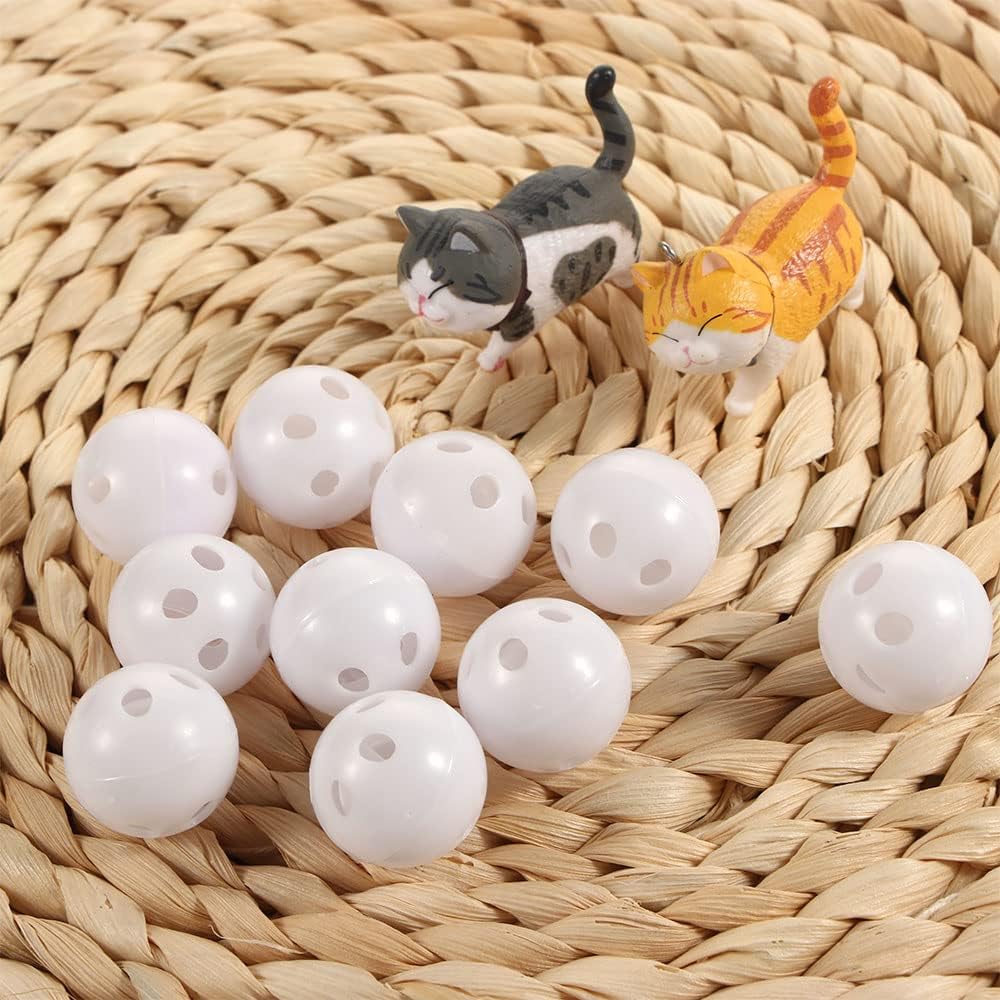 10 piezas de sonajero blanco insertos caja de sonajero reparación de muñeca ruidoso fabricante de ruido inserto sonajero para animales títeres muñeca caseros mascotas y anillos de felpa 3