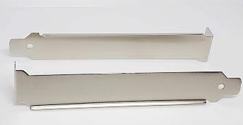 Pc Accessories - Connectors Pro 10-PK PC Computer Back Slot Cover 12cm Height & 2cm Width, PCI L Blank Stainless Steel Bracket, 10-Pack