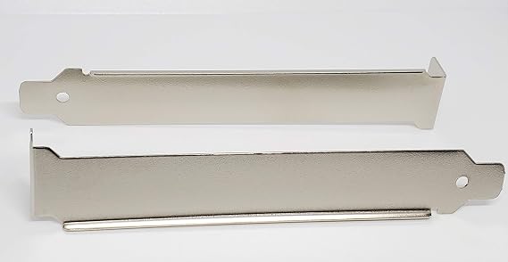 Pc Accessories - Connectors Pro 10-PK PC Computer Back Slot Cover 12cm Height & 2cm Width, PCI L Blank Stainless Steel Bracket, 10-Pack