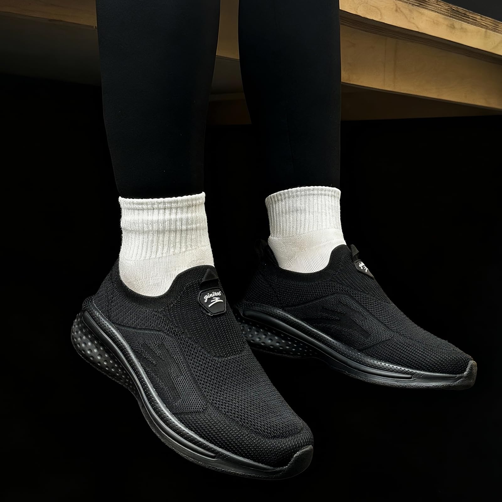 Giniros Zapatillas de senderismo para mujer, ligeras, cómodas, informales, antideslizantes, a la moda