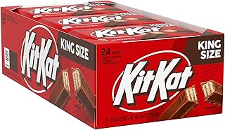 KIT KAT Milk Chocolate Wafer King Size, Candy Bars, 3 oz (24 Count)