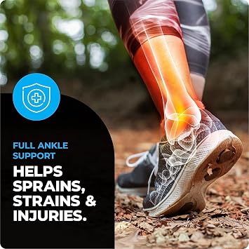 VITTO Ankle Support for Sprained Ankle - Ankle Brace for Recovery, M