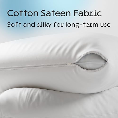 Miniatura 3 de Niagara - Paquete de 4 protectores de almohada estándar con cremallera, mezcla premium de satén de algodón de tejido cerrado, probado en