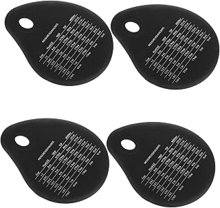 4pcs Silicone Flour Dough Scraper with Scale for Baking