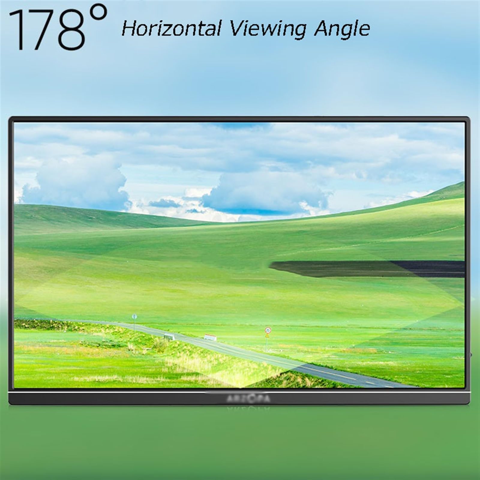 Monitor przenośny 17.3-calowy ekran zewnętrzny IPS 60 Hz dodatkowy laptopa FHD 1920 * 1080 rozdzielczość rozszerzenia konsoli do gier Monitor do laptopa