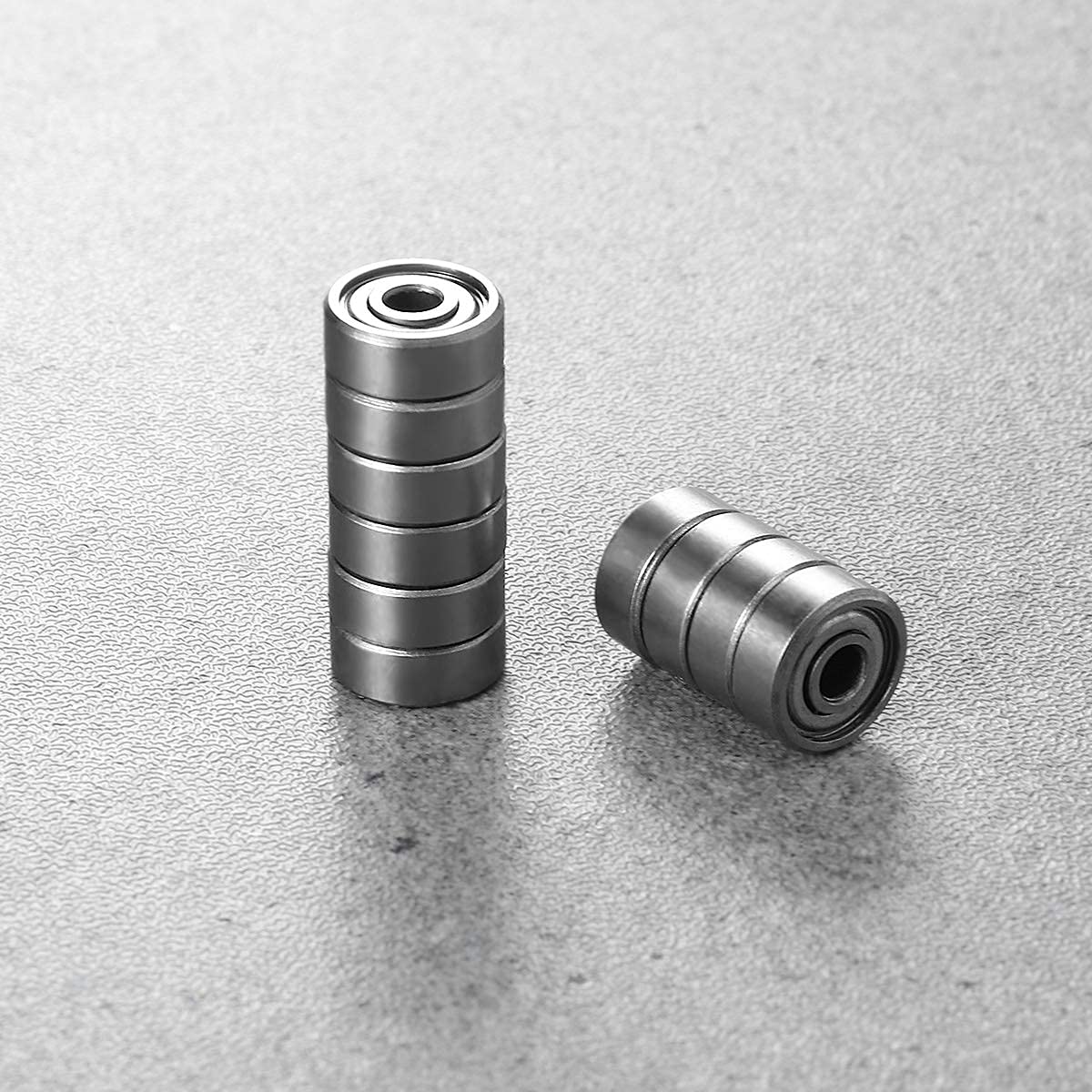 10 Cuscinetti A Sfera 624ZZ - 4x13x5mm, Doppio Scudo In Metallo