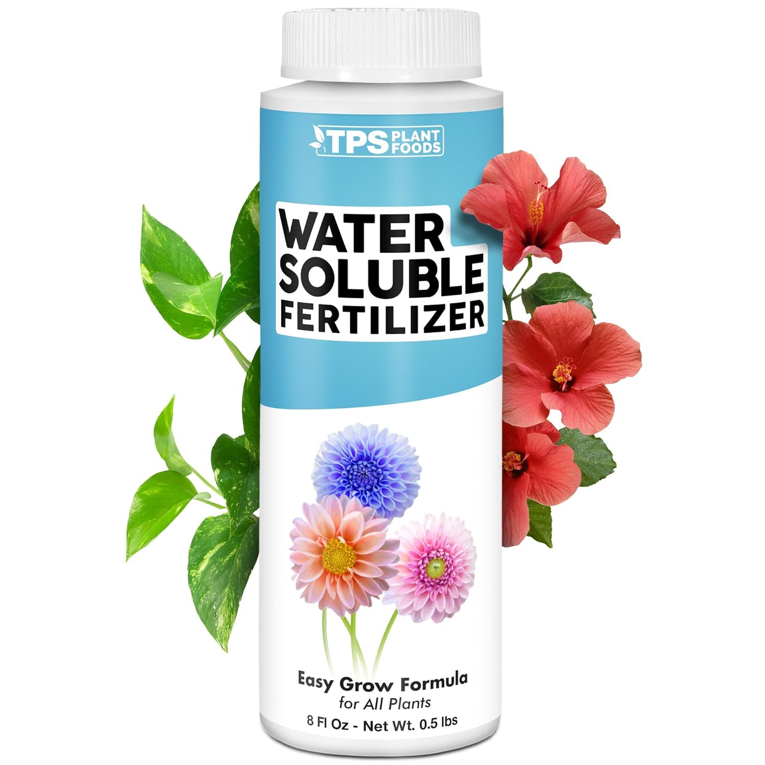 Water Soluble Fertilizer – Liquid Plant Food for Fast Nutrient Uptake, Vigorous Growth & Strong Root Development, 32 oz