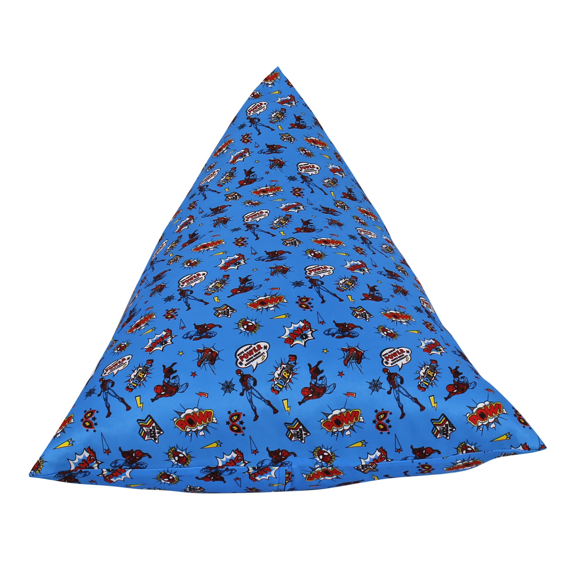 Loft 25 Puff Pirámide para Interior, Silla Puff para niños 70 x 109 x 65 cm, Bean Bag de Sala de Estar, Sofa Gaming, Sofa Puff Salon Moderno, Puff con Relleno Incluido (Spider-Man)
