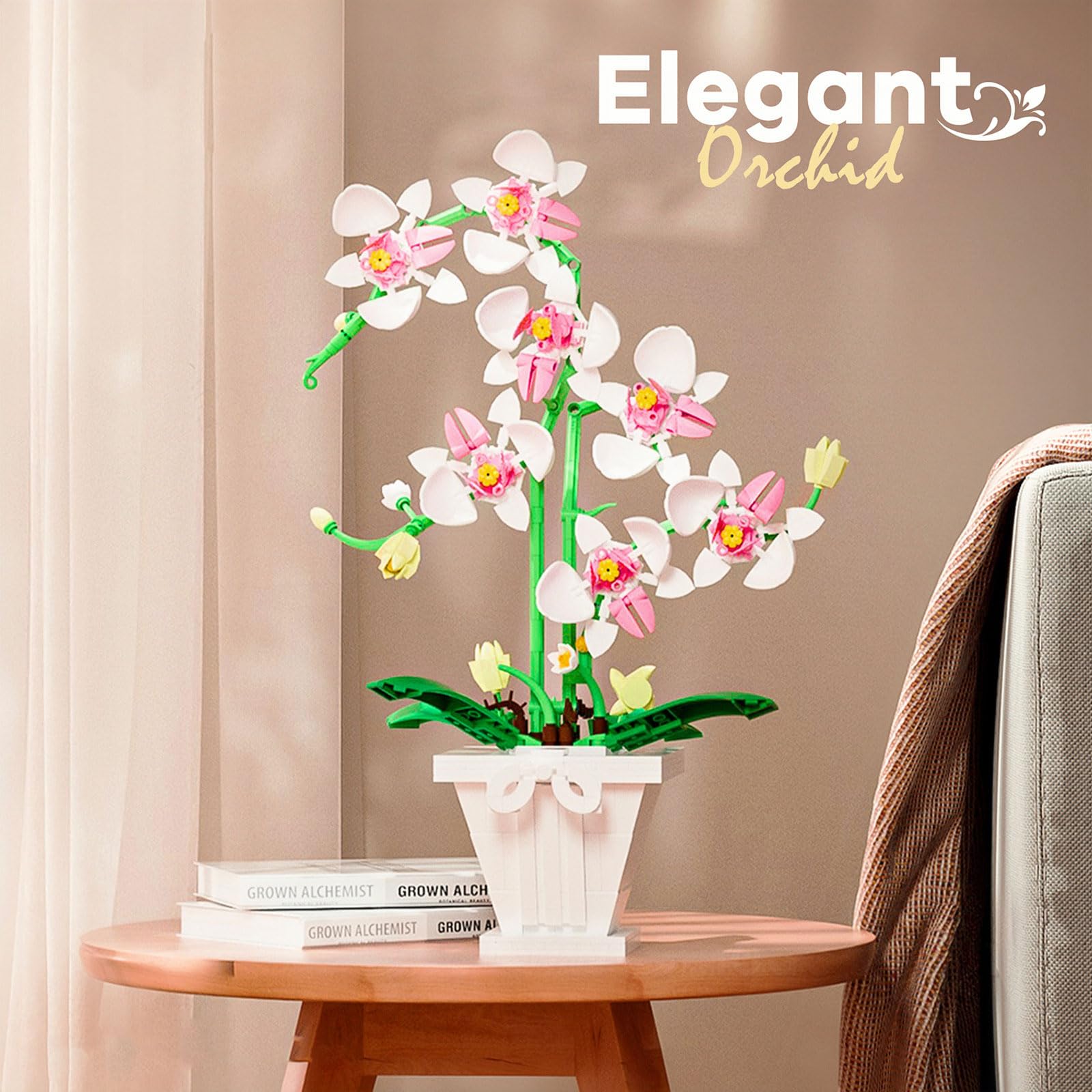 Orchid Flower Bouquet Building Set - Botanicals Collection...