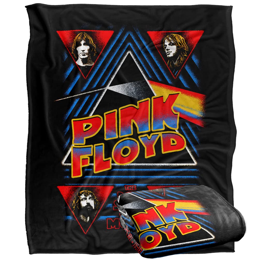Pink Floyd Dark Side Silky Touch Super Soft Throw Blanket 152 X 127 Cm