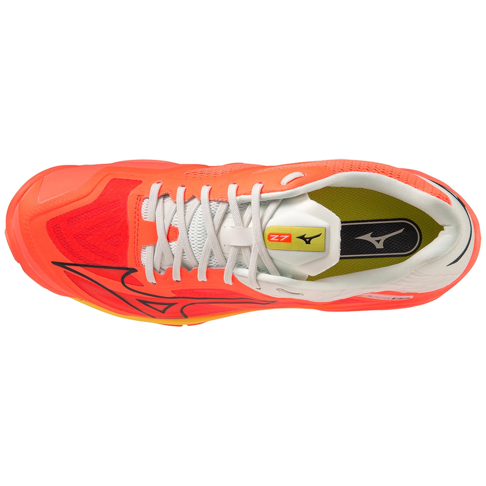 Mizuno Wave Lightning Z7 Chaussures de Volleyball Unisexes pour Adultes NeonFlame/Black/Bolt2Neo, 45 EU, Neonflame Black Bolt2neo, 45 EU