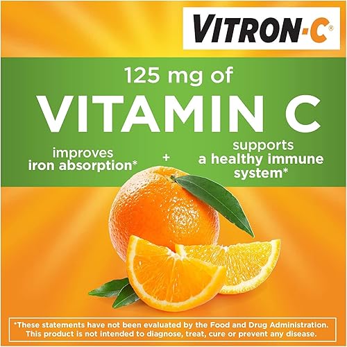 Miniatura 4 de Vitron-C Suplemento de hierro de alta potencia con vitamina C, paquete de 4 (60 unidades cada uno) NmkSd