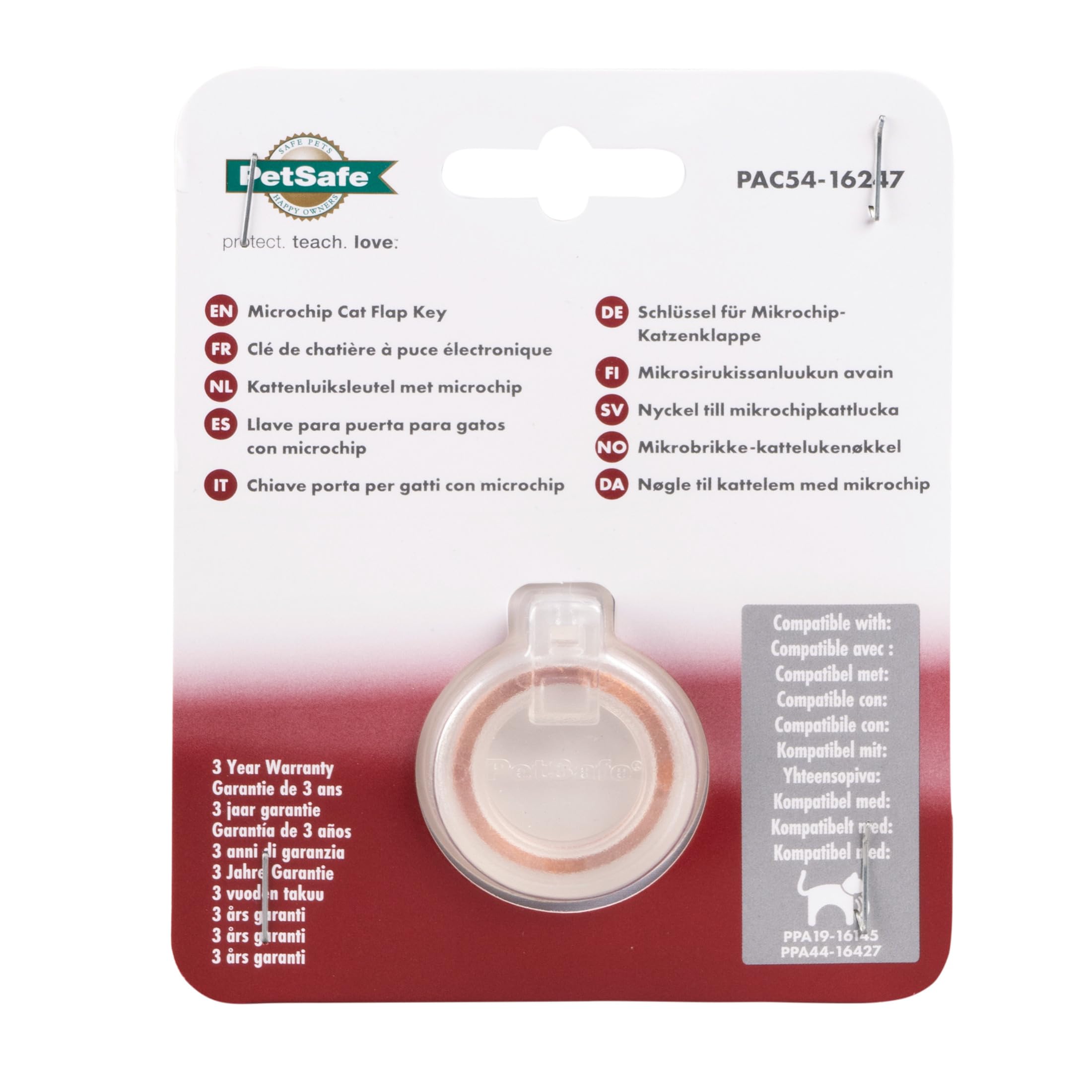 PetSafe - Clé de Chatière à Puce électronique - Technologie RFID, sans Pile, Fixation Facile