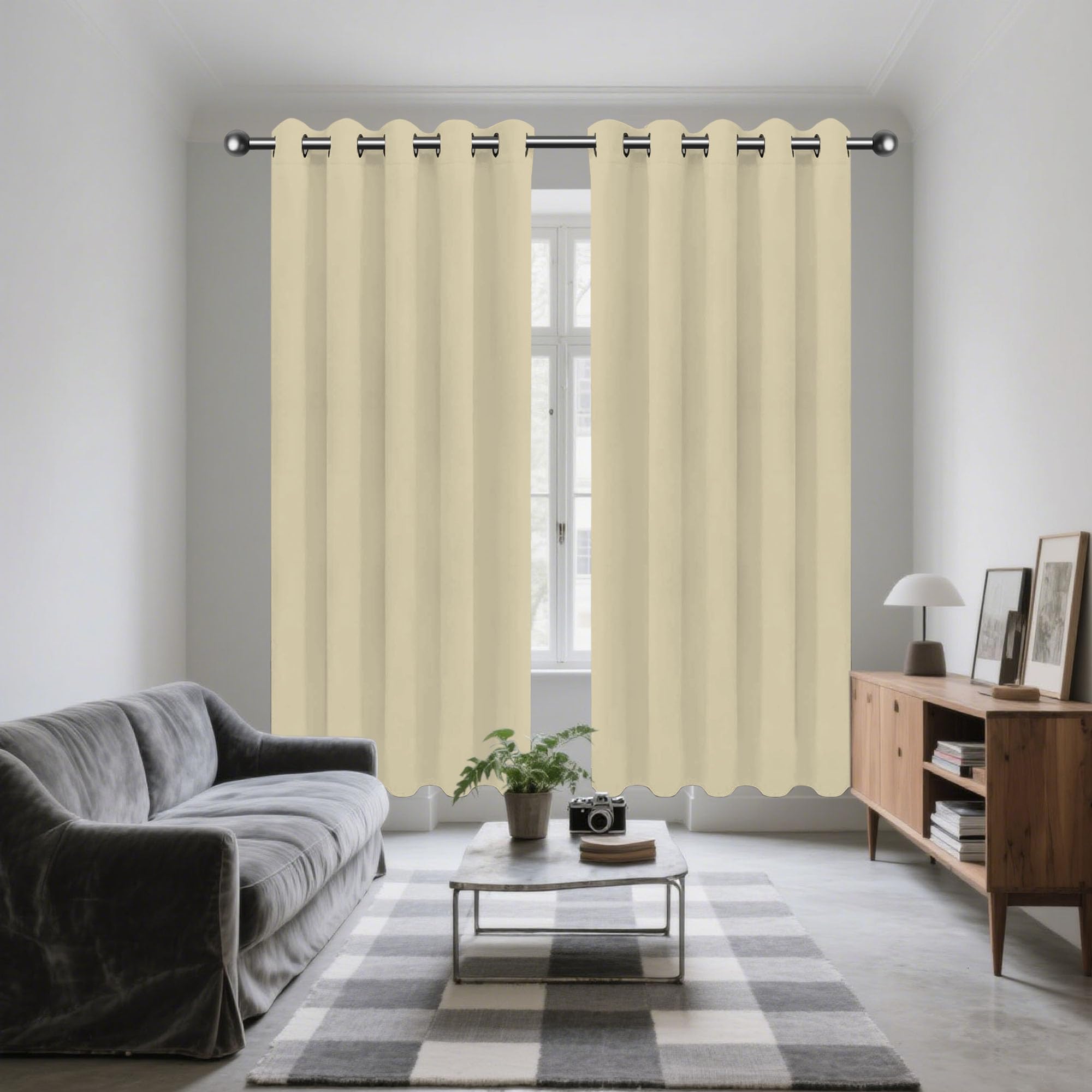 Rideaux salon moderne et chaleureux pour ambiance cosy de chambre