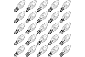GOOTHY 25-Pack C6 Bulbs C7 Clear Replacement Bulbs