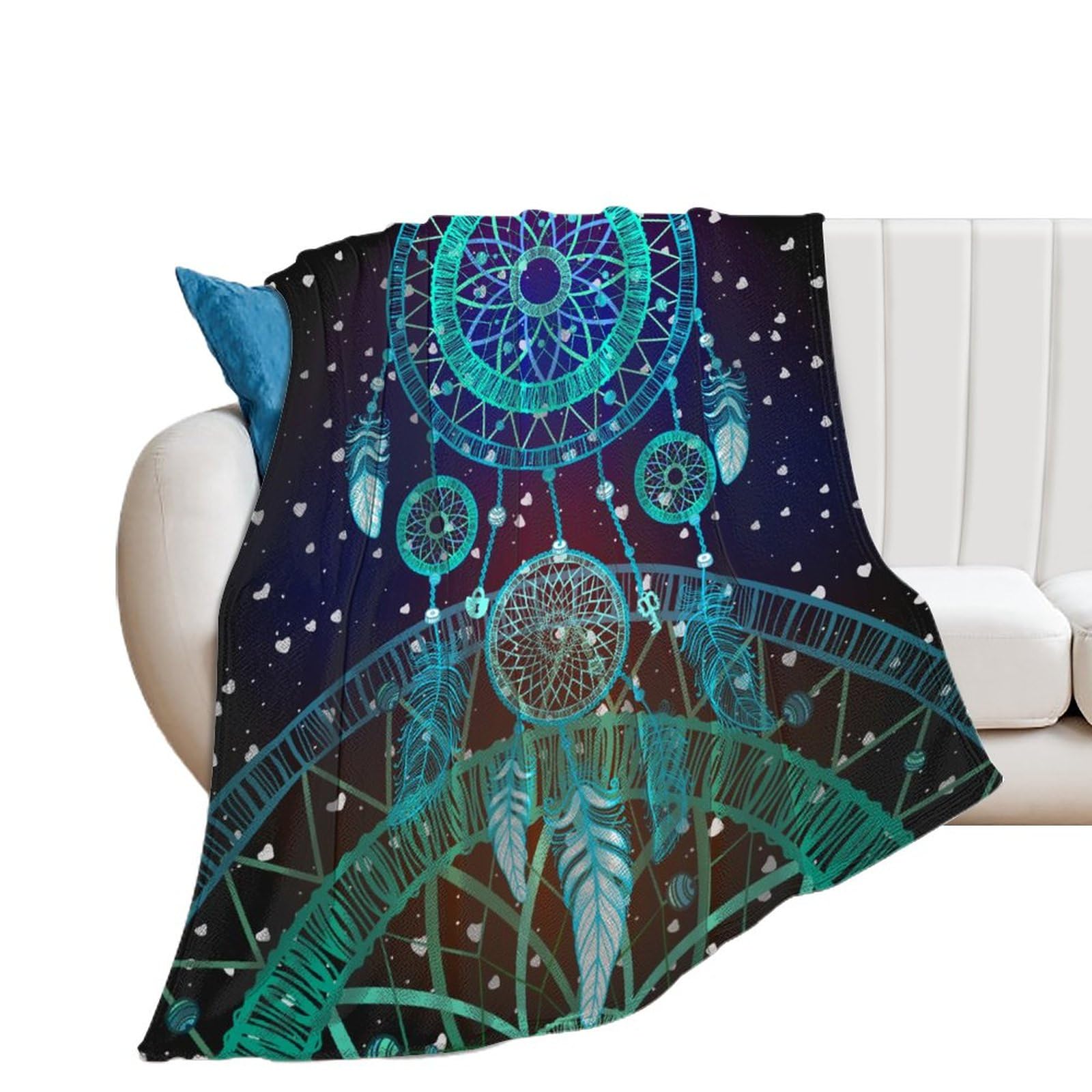 Couverture Polaire Attrape-Rêves pour vos soirées cocooning sur le canapé