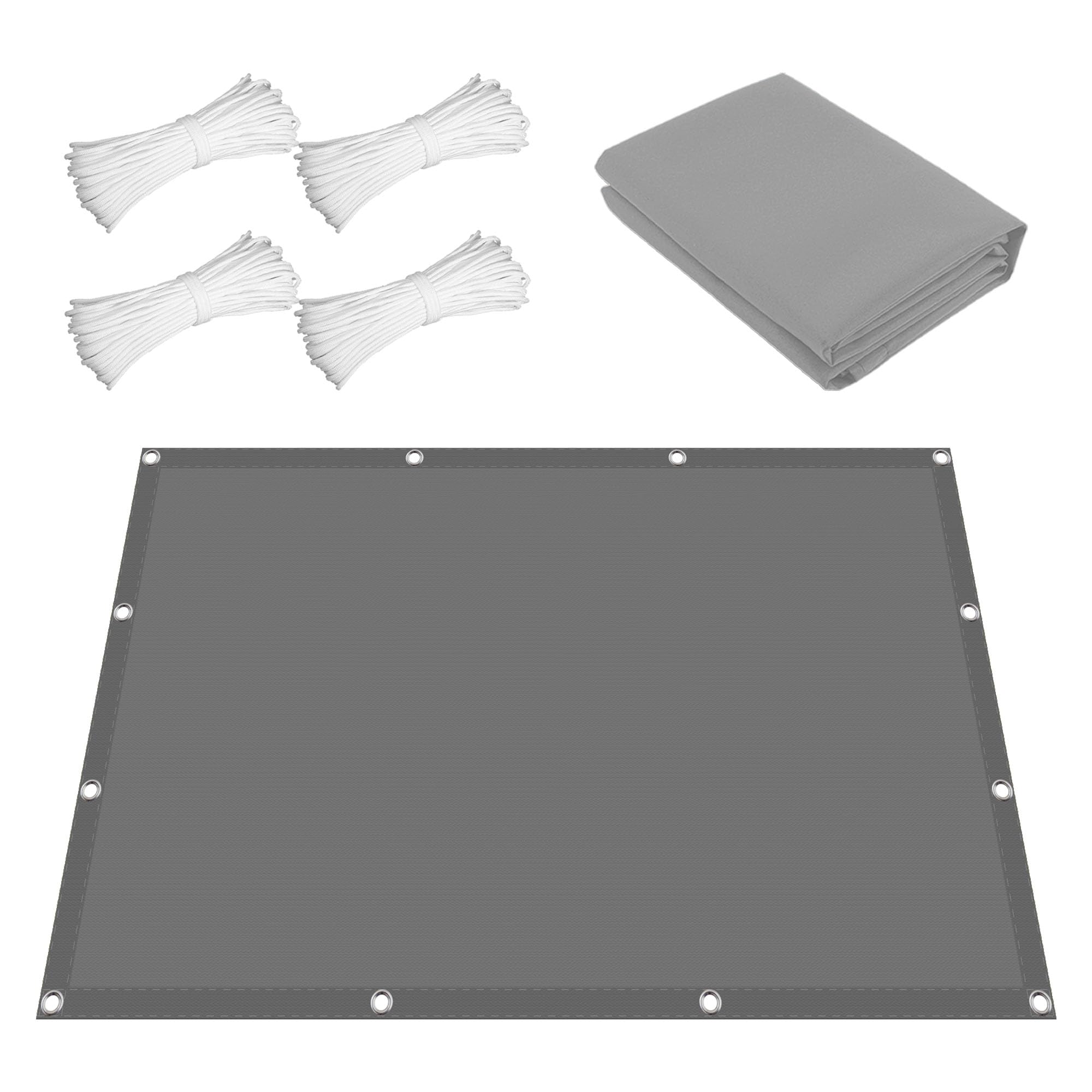 Voiles d'ombrage pour patio extérieur protection UV 150x600 cm