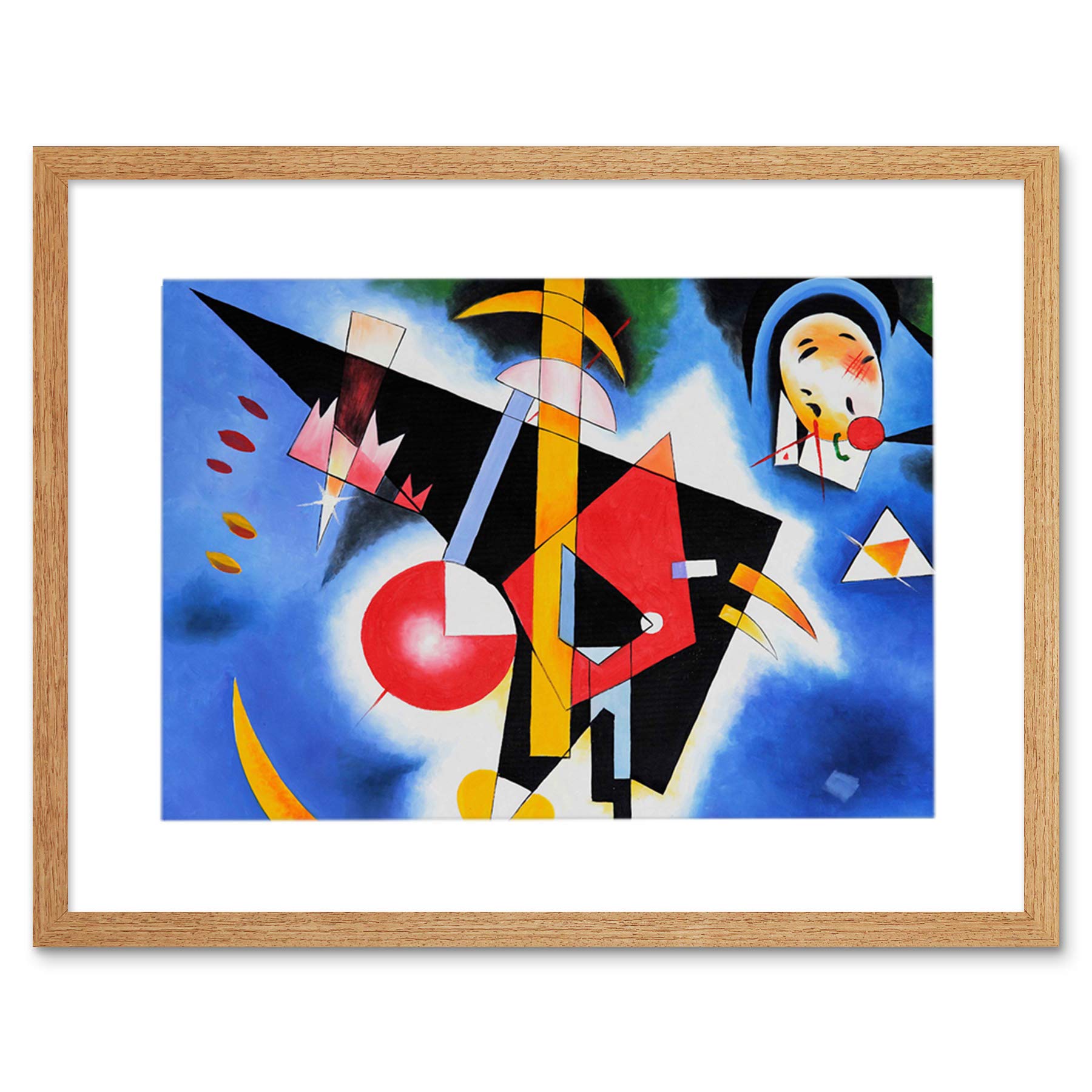 Wee Blue Coo Im Blau In Blue By Wassily Kandinsky Framed Wall Art Print
