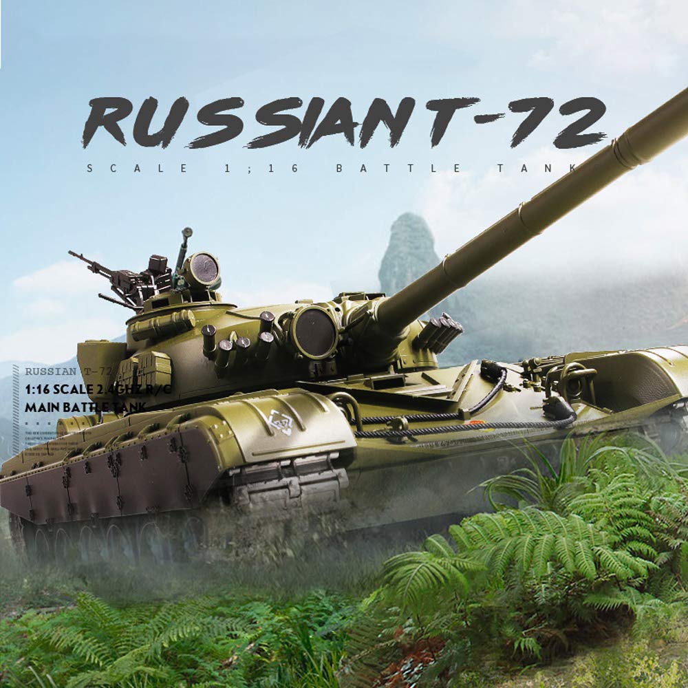 Amazon.co.jp: 1:16 ロシア T-72 メインバトルタンクモデル 2.4G 電動