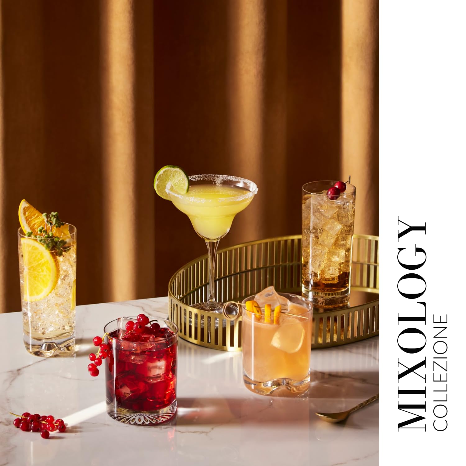 Krosno Bicchieri per Acqua, Succhi e Altre Bevande | Set di 6 Bicchieri | 300 ML | Collezione Mixology | Ideale per Casa, Ristoranti e Feste | Lavabile in lavastoviglie